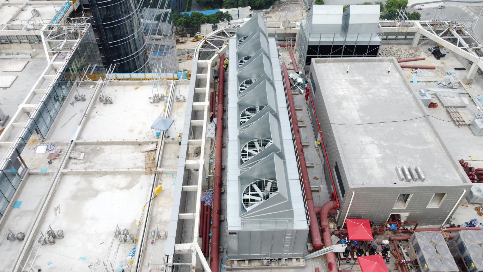 逆流冷卻塔設(shè)備如何使用？,逆流式冷卻塔原理圖